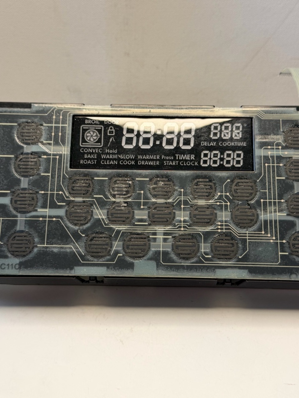 Replacement Black Control Panel Overlay / Keypad for Electronics